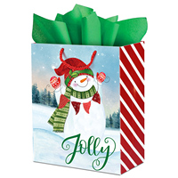Custom Eco-Friendly Large Size White Cardboard Gift Bags Recyclable Photo Frame for Candle Christmas Holiday Retail Paperboard