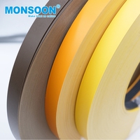 Bande de chant PVC autocollante, imperméable et écologique, couleur unie, largeur personnalisable, protection des bords de meubles pour cuisine