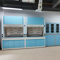 Meubles de laboratoire scientifique modernes, table de laboratoire de chimie avec structure en acier et plan de travail en résine époxy, certifiée ISO9001
