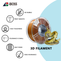 Filament IBOSS PLA+ Soie 1kg Soie Or Argent Cuivre Diamètre du Filament 1.75mm Multicolore Filament d'Impression 3D