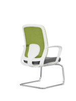 Chaise de bureau ergonomique moderne en maille respirante avec coussin en éponge haute élasticité, support lombaire et base en fer pour atelier et chambre à coucher – Vente en gros