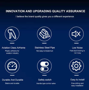 Pistola ad Aria Compressa Professionale per Pulizia, Ugello Lungo/Corto, per Auto, Pompa d'Aria OEM, Tubo Flessibile - Product Image 5