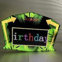 Letrero LED Acrílico Personalizado Ecológico, Tablero de Mensajes Programable, Letrero Digital para Discoteca, Servicio de Botellas VIP, Bar, Fiesta de Cumpleaños