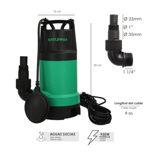 Pompa Sommergibile da 950 Watt 14.000 Litri/Ora di Acqua Sporca. - Product Image 2