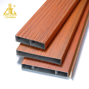 Profili in alluminio estruso ZHL per rivestimento di pareti facciate in legno di alluminio 3d esterne personalizzate battens - Product Image 1