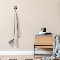 Porte-serviettes mural flexible en alliage de zinc, écologique, moderne et luxueux, chromé, rond, robuste, pour rangement de vêtements