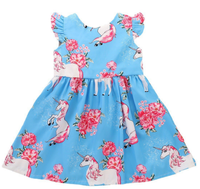 Robe florale pour filles tendance, vêtements de fête pour enfants, robes en coton pour filles, été, 3-5 ans, robe sans manches pour filles