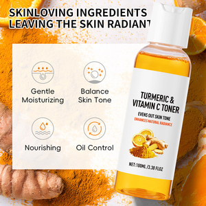 Tonique à la curcumine et à la vitamine C, 100 ml, soin du <span class=keywords><strong>visage</strong></span>, vente chaude, unifie le teint, rehausse l'éclat naturel - Product Image 3
