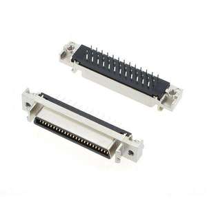 ขั้วต่อ HPCN แบบ 50 พิน ตัวเมีย และซ็อกเก็ตแบบ DIP แนวตั้ง MDR 50 พิน สำหรับ PCB ระยะพิทช์ 1.27 มม. สำหรับการใช้งาน SCSI 50 พิน - Product Image 1