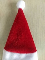 Chapeau de Noël pour chien en polaire et coton, matière unie, taille ajustable, hiver, printemps, été, écologique, accessoires pour animaux de compagnie unisexes