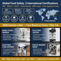 Graisse alimentaire de qualité NSF, pot de 100g, pour hachoir à viande, machine à café, machine à pain, batteur sur socle, étiquette personnalisée OEM, faible MOQ, usine
