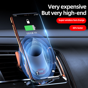 <span class=keywords><strong>Chargeur</strong></span> de voiture sans fil à verrouillage automatique infrarouge 15W, support de téléphone rapide pour tableau de bord, mains libres, universel pour iPhone - Product Image 2