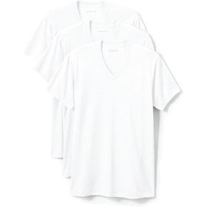 เสื้อยืดคอวีผู้ชาย FOXA แพ็ค 3 ตัว ผ้าฝ้ายพรีเมียม ทรงปกติ ใส่สบาย - Product Image 1