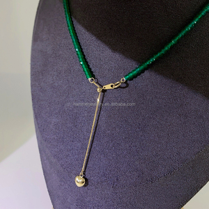 سلسلة موسع مجوهرات من الذهب الخالص 14 قيراط قابل للتعديل مشبك اصنعها بنفسك سوار قلادة - Product Image 4