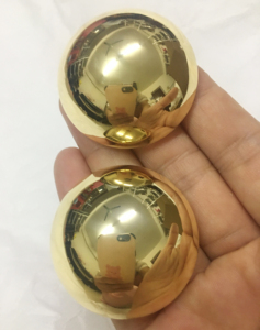 2023 nueva llegada joyería de moda no deslustre impermeable geométrico grande redondo Maxi Real chapado en oro pendientes botón pendientes grandes - Product Image 5