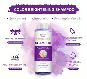 Champú Tonalizante Morado, Suavizante y Refrescante, Tónico Violeta <span class=keywords><strong>Azul</strong></span> <span class=keywords><strong>para</strong></span> Cabello Decolorado, <span class=keywords><strong>Rubio</strong></span> Helado, Plateado, Blanco, Esponjoso - Product Image 2