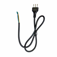 Cable de Alimentación Italiano de 3 Pines con Conexión a Tierra C13, Certificado IMQ CE VDE H05VV-F 3G, Blanco, para Monitor de Computadora, TV, Impresora, Servidor