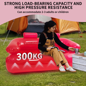 Camping en plein air PVC Film Chaise Salon Épais Air Canapé Bulle Transparent Gonflable Canapé - Product Image 2