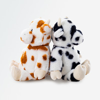 Peluche de vache douce de haute qualité, personnalisable, écologique, en coton PP, rembourrée, 26 cm, unisexe, pour enfants
