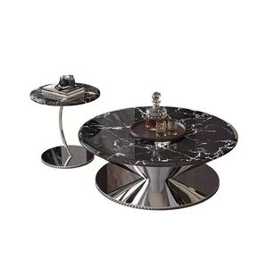 <span class=keywords><strong>Table</strong></span> <span class=keywords><strong>basse</strong></span> en verre trempé suspendu de style italien Flying Saucer, hauteur réglable, mobilier de salon minimaliste moderne - Product Image 5