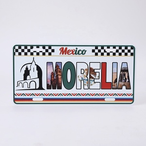 Recuerdos de México, Placa de Matrícula Personalizada, Tamaño 30*15cm, Placa de Coche de Aluminio, Diseño Decorativo - Product Image 5