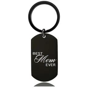 Ywganggu Stainless Steel Custom Mothers Day Gifts 2024 Keychain Laser Engraving Metal Mothers Day Wholesale Gifts Keychain