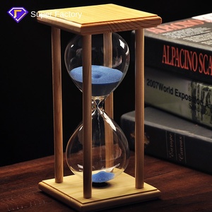 Handmade thiết kế hiện đại Gỗ kính đồng hồ cát hẹn giờ 60 45 30 15 phút cho nhà bếp trang trí quà tặng đồ trang trí quà lưu niệm bán buôn - Product Image 2