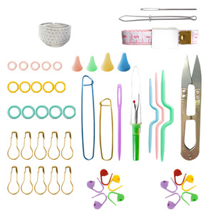 Kit de <span class=keywords><strong>couture</strong></span> de tissage fait à la main bricolage outil <span class=keywords><strong>magique</strong></span> en boîte transfrontalière Portable 3mm comprend des aiguilles en plastique de marques de coupe de fil - Product Image 3