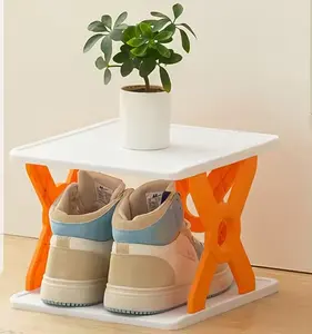 Shoe Rack Simple Easy To Assemble Household Foldable Plastic Shoes Holder