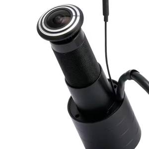 Kamera IP 2MP WiFi POE 1080P, sudut lebar lensa mata ikan intip Mini deteksi gerakan Audio pintu mata untuk penyimpanan Data NVR rumah - Product Image 5