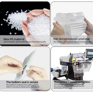 Custom Printed High Quality Auto <strong>Bags</strong> <strong>on</strong> A <strong>Roll</strong> Pre-opened Automatical Plastic Bagging Packing Auto <strong>Bag</strong>