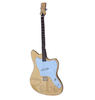 Weifang Rebon 3 String Electric Guitar with Lipstick Pickup in Wood Colour