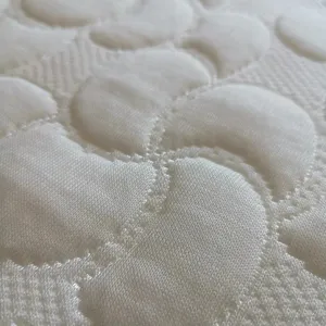 Fonte Fabricante anti-comprimidos tecido de malha macia para colchão de cama artesanal jacquard