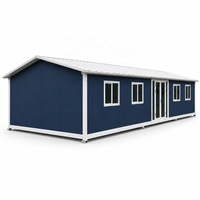 Casa Contenedor Portátil de 40 pies con Ensamblaje Rápido, Edificio Modular para Viviendas de Emergencia y Campamentos de Trabajadores