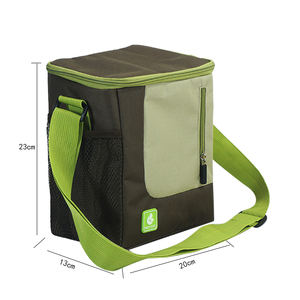 Sac isotherme portable personnalisé pour l'extérieur Sac isotherme rond vert à lunch étanche - Product Image 2