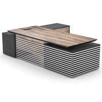 Mobilier de bureau en mélamine de style loft industriel design en acier inoxydable escritorio bureau design italien table de direction
