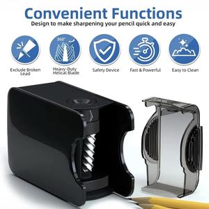 <span class=keywords><strong>Taille</strong></span>-<span class=keywords><strong>crayon</strong></span> automatique électronique Polarex X2, alimenté par USB/batterie, type rouleau, certifié CE, lames hélicoïdales en acier plastique - Product Image 3