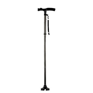 Bâton de marche télescopique pliable en alliage d'aluminium à cinq sections, très vendu et fiable, pour personnes âgées, avec fonction intégrée - Product Image 2