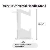 Soporte de Exhibición Transparente para Controladores de Juegos, Compatible con PC, Acrílico de 2 Niveles, para PS4, PS5 y Xbox