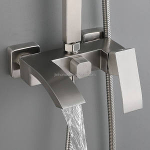 Ensemble <span class=keywords><strong>de</strong></span> robinetterie <span class=keywords><strong>de</strong></span> douche <span class=keywords><strong>de</strong></span> luxe certifié CE, en acier inoxydable 304 brossé, vente en gros d'usine - Product Image 3