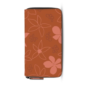 New Arrival Hawaiian Hau Design PU Leather <b>Wallets</b> with <b>Card</b> <b>Holder</b> Long Leather Organizer Ladies Purse <b>Wallets</b> for Woman - Product Image 6