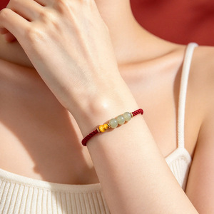 Cadena de cuerda de plata 925 para mujer, cadena de cuerda al por mayor, cadena de cuerda personalizada, cadena de cuerda de plata hipoalergénica, pulsera de cuentas de jade. - Product Image 3