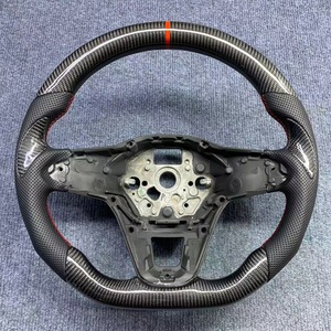Volante de Fibra de Carbono Real YTcarbon, Ajuste Universal para Sedán, Coupé, Hatchback, VW Magotan, Tiguan, <span class=keywords><strong>Polo</strong></span>, Golf 7, Passat - Product Image 3