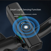 Lumière de vélo, phare avant, feu arrière intelligent avec freinage automatique, équipement de cyclisme, 500 lumens, lumière avant