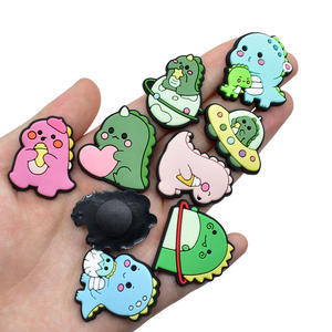 New Cute Pet Monster Cartoon Shoe <b>Charm</b> Lovely Dinosaur Clog <b>Charm</b> DIY <b>Bracelet</b> Sandals Soft PVC Shoe Accessories for Boys Girls - Product Image 3