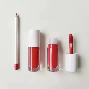 Factory Custom Logo Vegan Natural High Pigmented <b>Waterproof</b> Creamy 2 1 Matte Blending Lip Gloss and Lip Liner Set Private Label - Product Image 3