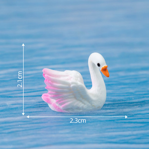 อุปกรณ์ตกแต่งสวนเทพนิยาย หงส์จิ๋ว<span class=keywords><strong>สี</strong></span>ขาวดำ ทำจากเรซิ่น สำหรับจัดสวนมอสขนาดเล็ก ตกแต่งเค้ก งานฝีมือ DIY - Product Image 6