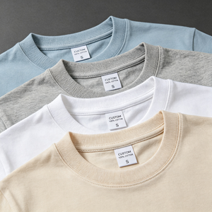 Camiseta Blanca para Hombre, 260 g/m², Algodón Peinado Compacto Siro, Cuello Redondo, Manga Corta, Alta Calidad, Personalizable - Product Image 3