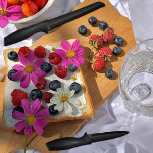 7 سكاكين مطبخ مقبض راتينج ساشيمي فواكه جزار طاه مع مقص مطبخ من الفولاذ المقاوم للصدأ - Product Image 6