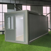 Maison conteneur pliable de luxe de 20 pieds, résistante au sable et isolée thermiquement, pour camp exécutif dans le désert du Moyen-Orient